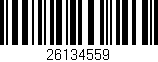 Código de barras (EAN, GTIN, SKU, ISBN): '26134559'