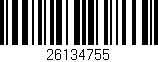Código de barras (EAN, GTIN, SKU, ISBN): '26134755'