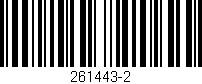 Código de barras (EAN, GTIN, SKU, ISBN): '261443-2'