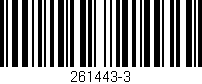 Código de barras (EAN, GTIN, SKU, ISBN): '261443-3'