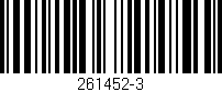 Código de barras (EAN, GTIN, SKU, ISBN): '261452-3'