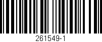 Código de barras (EAN, GTIN, SKU, ISBN): '261549-1'