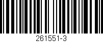 Código de barras (EAN, GTIN, SKU, ISBN): '261551-3'