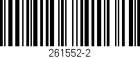 Código de barras (EAN, GTIN, SKU, ISBN): '261552-2'