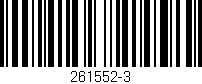 Código de barras (EAN, GTIN, SKU, ISBN): '261552-3'