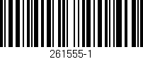 Código de barras (EAN, GTIN, SKU, ISBN): '261555-1'