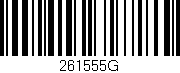 Código de barras (EAN, GTIN, SKU, ISBN): '261555G'