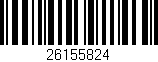 Código de barras (EAN, GTIN, SKU, ISBN): '26155824'
