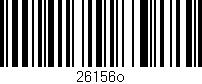 Código de barras (EAN, GTIN, SKU, ISBN): '26156o'