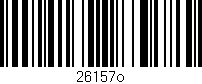 Código de barras (EAN, GTIN, SKU, ISBN): '26157o'