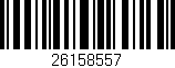 Código de barras (EAN, GTIN, SKU, ISBN): '26158557'