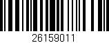 Código de barras (EAN, GTIN, SKU, ISBN): '26159011'