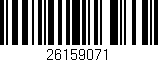 Código de barras (EAN, GTIN, SKU, ISBN): '26159071'