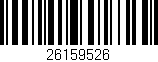 Código de barras (EAN, GTIN, SKU, ISBN): '26159526'