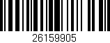 Código de barras (EAN, GTIN, SKU, ISBN): '26159905'