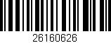 Código de barras (EAN, GTIN, SKU, ISBN): '26160626'