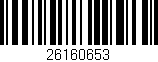 Código de barras (EAN, GTIN, SKU, ISBN): '26160653'