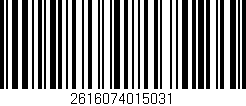 Código de barras (EAN, GTIN, SKU, ISBN): '2616074015031'