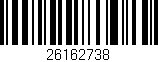 Código de barras (EAN, GTIN, SKU, ISBN): '26162738'