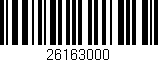 Código de barras (EAN, GTIN, SKU, ISBN): '26163000'