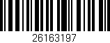 Código de barras (EAN, GTIN, SKU, ISBN): '26163197'
