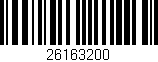 Código de barras (EAN, GTIN, SKU, ISBN): '26163200'
