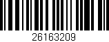 Código de barras (EAN, GTIN, SKU, ISBN): '26163209'