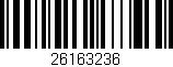 Código de barras (EAN, GTIN, SKU, ISBN): '26163236'