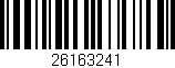 Código de barras (EAN, GTIN, SKU, ISBN): '26163241'