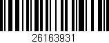 Código de barras (EAN, GTIN, SKU, ISBN): '26163931'