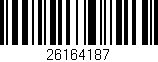 Código de barras (EAN, GTIN, SKU, ISBN): '26164187'