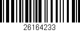 Código de barras (EAN, GTIN, SKU, ISBN): '26164233'