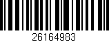 Código de barras (EAN, GTIN, SKU, ISBN): '26164983'