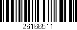 Código de barras (EAN, GTIN, SKU, ISBN): '26166511'