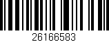 Código de barras (EAN, GTIN, SKU, ISBN): '26166583'