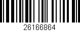 Código de barras (EAN, GTIN, SKU, ISBN): '26166864'