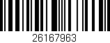 Código de barras (EAN, GTIN, SKU, ISBN): '26167963'