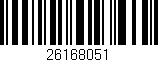 Código de barras (EAN, GTIN, SKU, ISBN): '26168051'