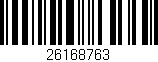 Código de barras (EAN, GTIN, SKU, ISBN): '26168763'