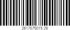 Código de barras (EAN, GTIN, SKU, ISBN): '2617075015.28'