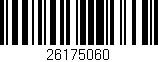 Código de barras (EAN, GTIN, SKU, ISBN): '26175060'