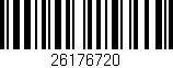 Código de barras (EAN, GTIN, SKU, ISBN): '26176720'