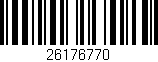 Código de barras (EAN, GTIN, SKU, ISBN): '26176770'