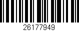 Código de barras (EAN, GTIN, SKU, ISBN): '26177949'