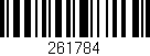 Código de barras (EAN, GTIN, SKU, ISBN): '261784'