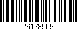 Código de barras (EAN, GTIN, SKU, ISBN): '26178569'