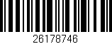 Código de barras (EAN, GTIN, SKU, ISBN): '26178746'