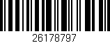 Código de barras (EAN, GTIN, SKU, ISBN): '26178797'