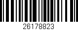Código de barras (EAN, GTIN, SKU, ISBN): '26178823'