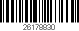 Código de barras (EAN, GTIN, SKU, ISBN): '26178830'